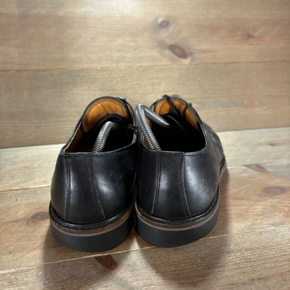 Mephisto melchior Mens size 8 shoes Black Leather Cap Toe Lace Up Derby oxfords